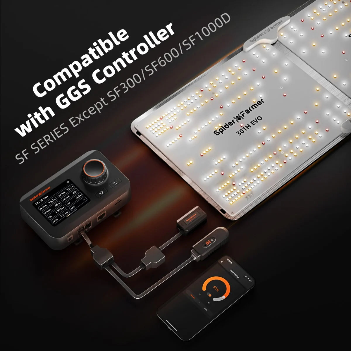 2025 Spider Farmer® SF7000 650W Foldable LED Pflanzenlampe