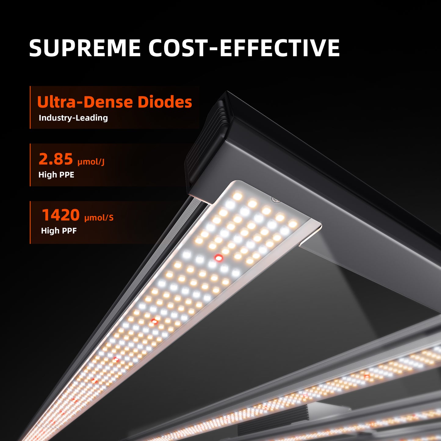 2025 Spider Farmer® G5000 480W WiFi & Bluetooth App-gesteuerte LED-Pflanzenlampe Vollspektrum Dimmbar, für 120x120cm Growzelt