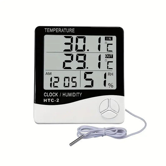 Elektronisches Thermohygrometruhr mit Uhr