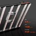 Spider Farmer SE5000 480W LED-Wachstumslampe Samsung LM301H EVO Dimmbares Vollspektrum mit Bluetooth & WiFi Smart APP-Steuerung