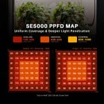 Spider Farmer SE5000 480W LED-Wachstumslampe Samsung LM301H EVO Dimmbares Vollspektrum mit Bluetooth & WiFi Smart APP-Steuerung