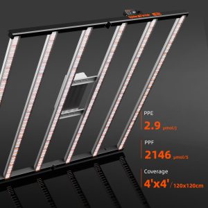 Spider Farmer 150x150cm Komplettes Growzelt-Set | SE7000 730W LED-Pflanzenlampe | Neuer 6″ Inline-Ventilator mit GGS-Controller | Growbox Komplettset