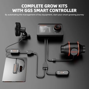 2025 Neuestes Spider Farmer® 120 x 120 x 200 cm Komplettes Growzelt-Set丨SF4000 450 W Vollspektrum-LED-Wachstumslicht丨6-Zoll-Belüftungssystem mit intelligentem GGS-Controller丨6-Zoll-Clip-Lüfter