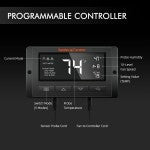 Spider Farmer® 120 x 60 x 180 cm Growbox-Komplettset, SF2000 301H EVO Vollspektrum-LED-Pflanzenlampe, 6-Zoll-Clip-Ventilator, 4-Zoll-Belüftungssystem mit intelligentem Lüfter-Controller